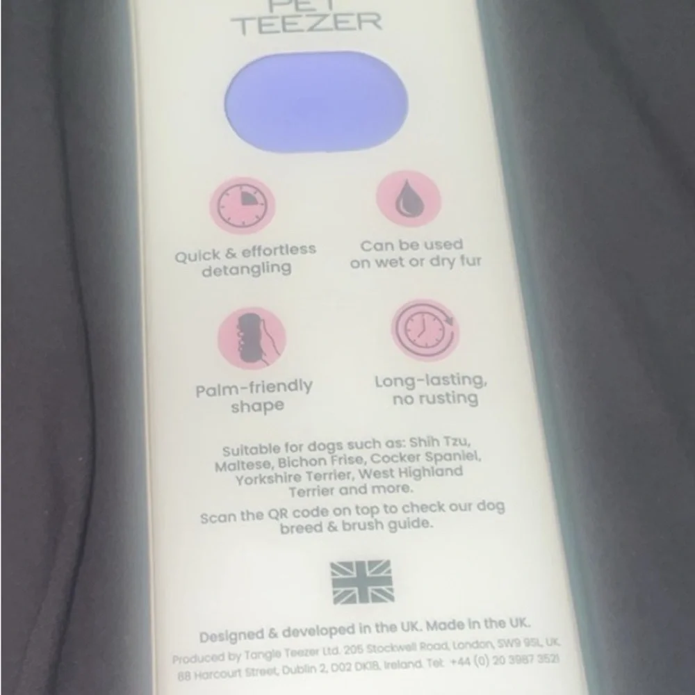 Pet Teezer Yellow Dog Grooming Brush